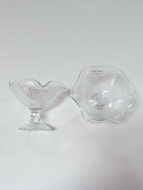 Southern Living At Home Set Of Two Glass Compote Dessert Bowls